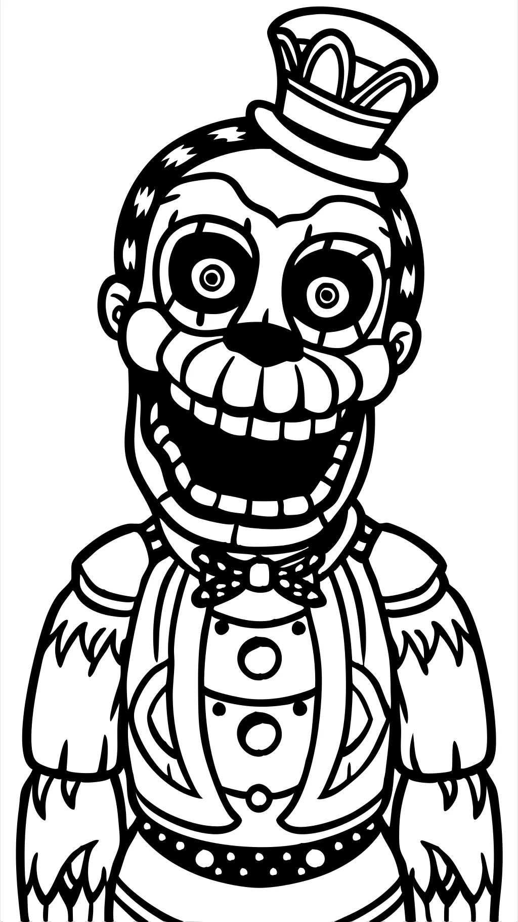 Nightmare Freddy Coloring Pages